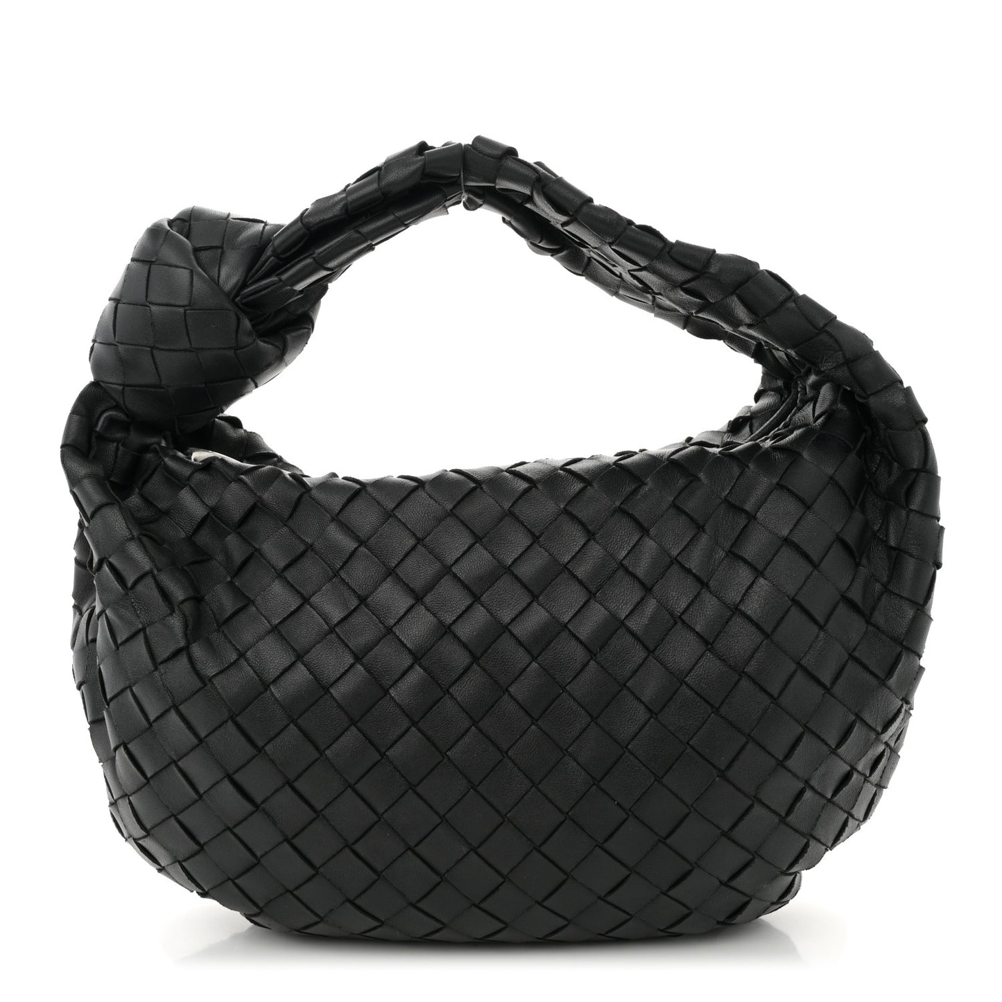 Nappa Intrecciato Teen Jodie Hobo Black