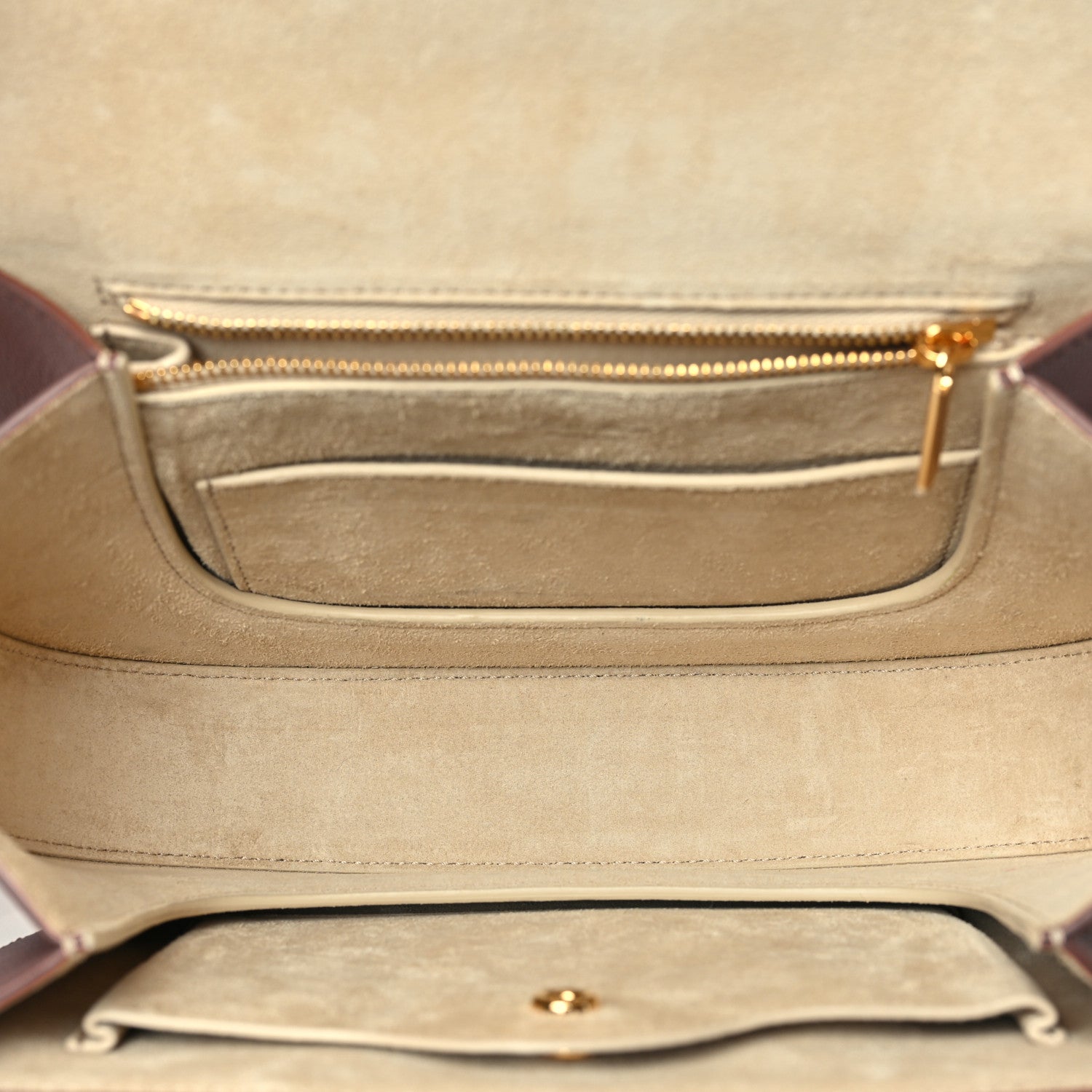 Loro Piana Grained Calfskin Small Ghiera Bag Deep Kummel 5 of 9