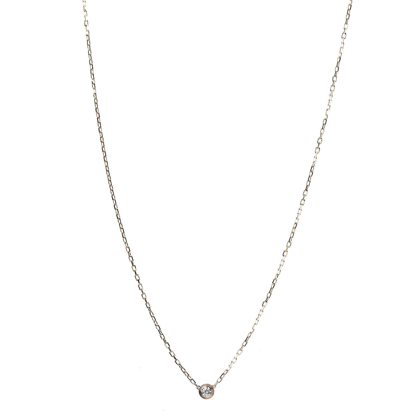 18K Yellow Gold Diamond SM D'Amour Pendant Necklace