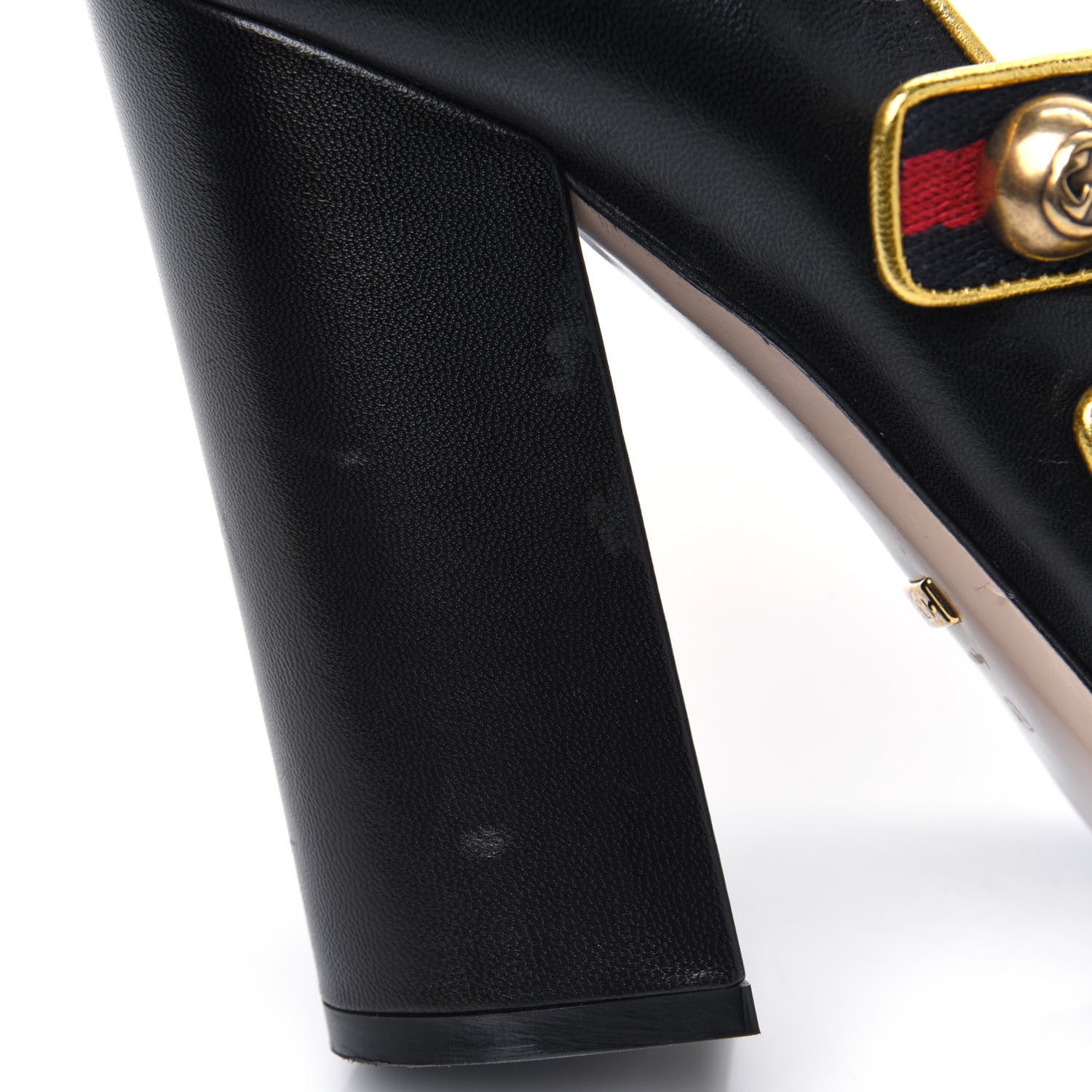 Gucci Calfskin Carly Mary Jane Web Pumps 40 Black 14 of 17