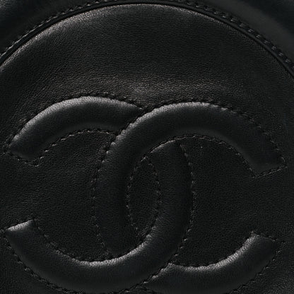 Chanel Lambskin Square Quilted Round Shoulder Bag Black 8 of 11