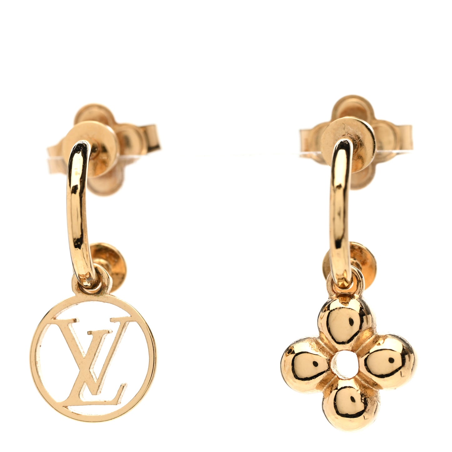 Brass Blooming Earrings Gold