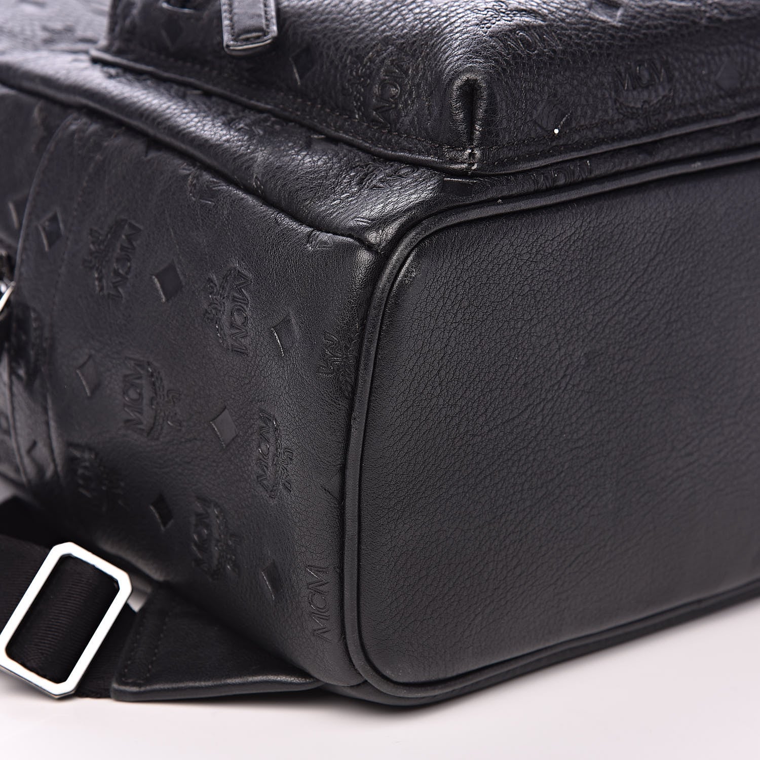 MCM Calfskin Ottomar Small Stark Backpack Black 7 of 12