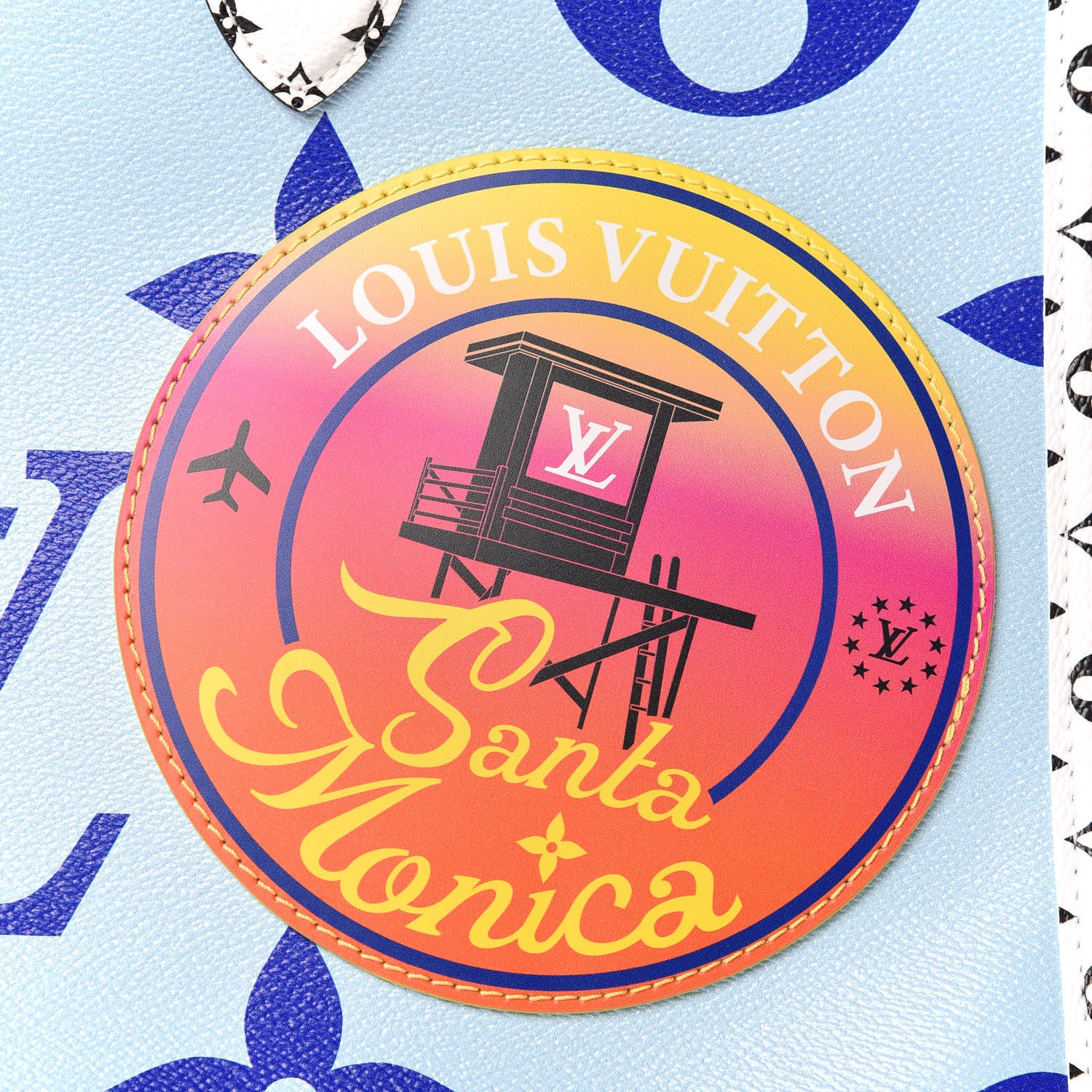 Louis Vuitton Monogram Giant Santa Monica Onthego Blue 11 of 12