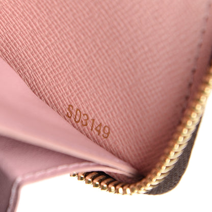 Louis Vuitton Monogram Clemence Wallet Rose Ballerine 6 of 7