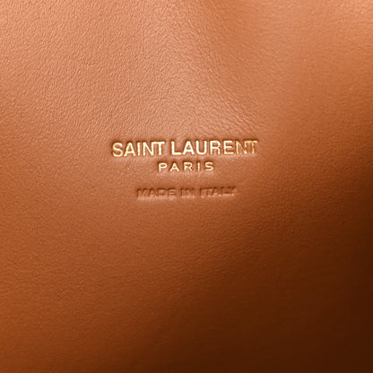 Saint Laurent Canvas All-Over Monogram Bucket Bag Brown 8 of 13