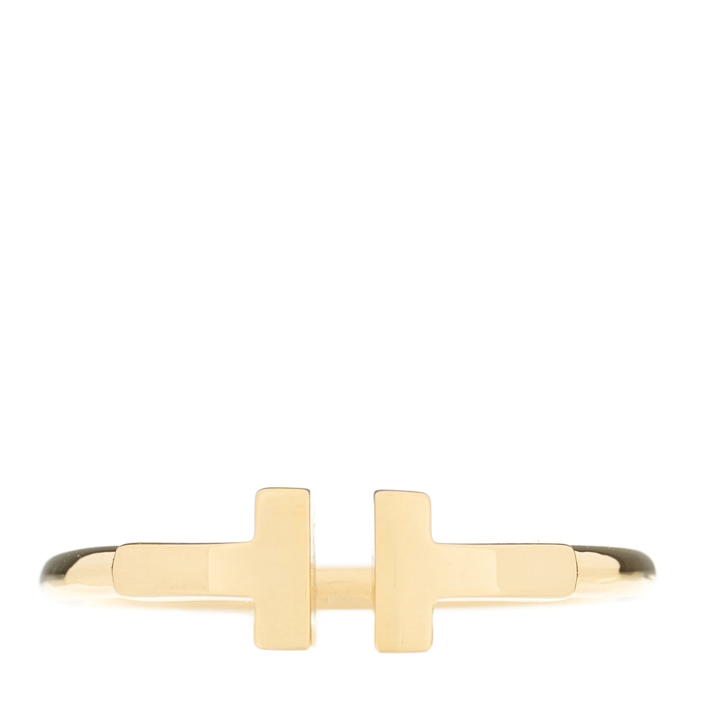 18K Yellow Gold T Wire Ring 56 7.75