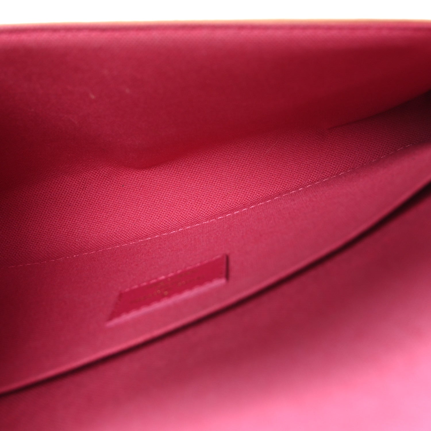 Louis Vuitton Damier Azur Studded Pochette Felicie Chain Wallet Fuchsia 6 of 11