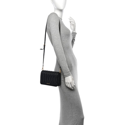 Miu Miu Nappa Matelasse Crossbody Black 2 of 11