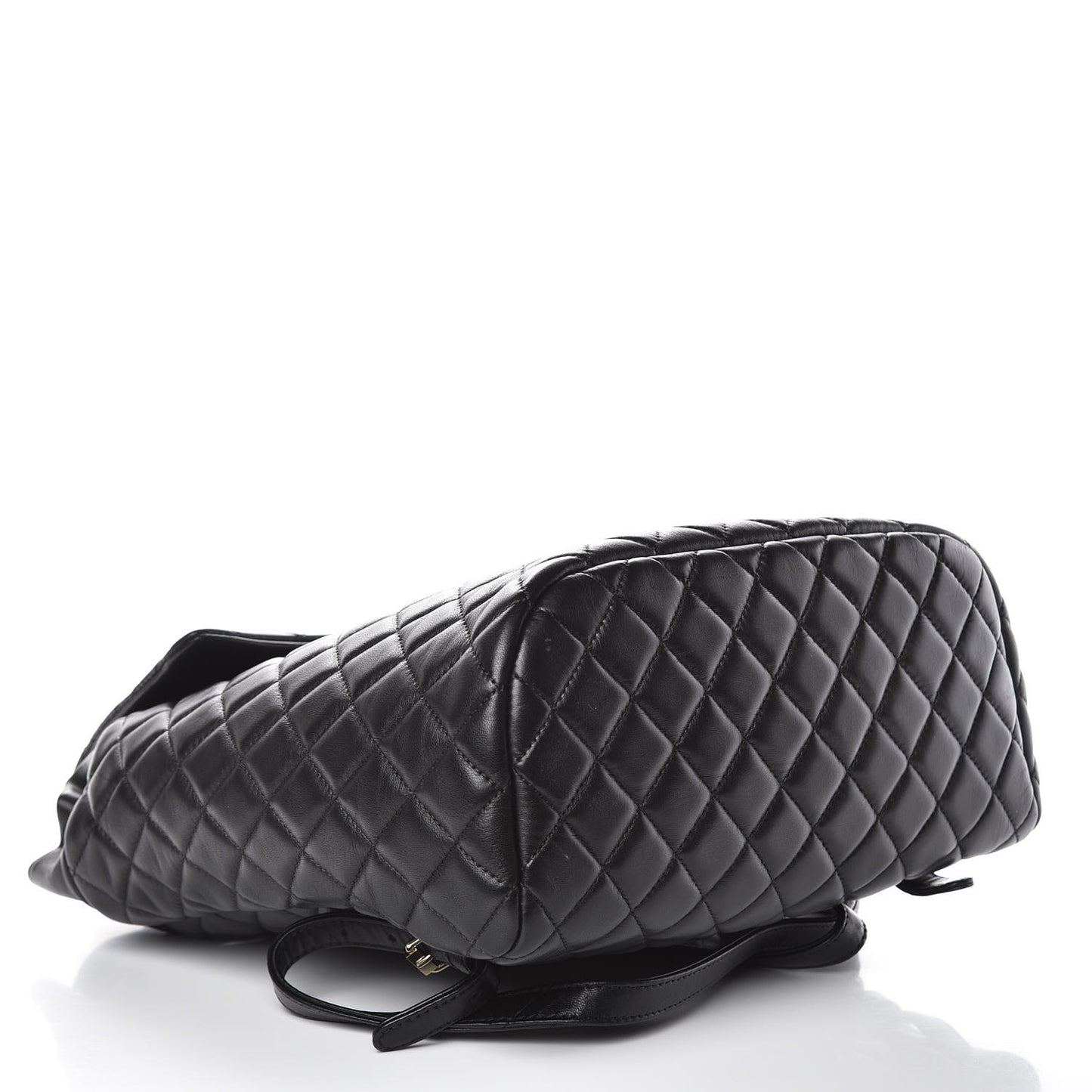 Lambskin Quilted Large Urban Spirit Backpack Black