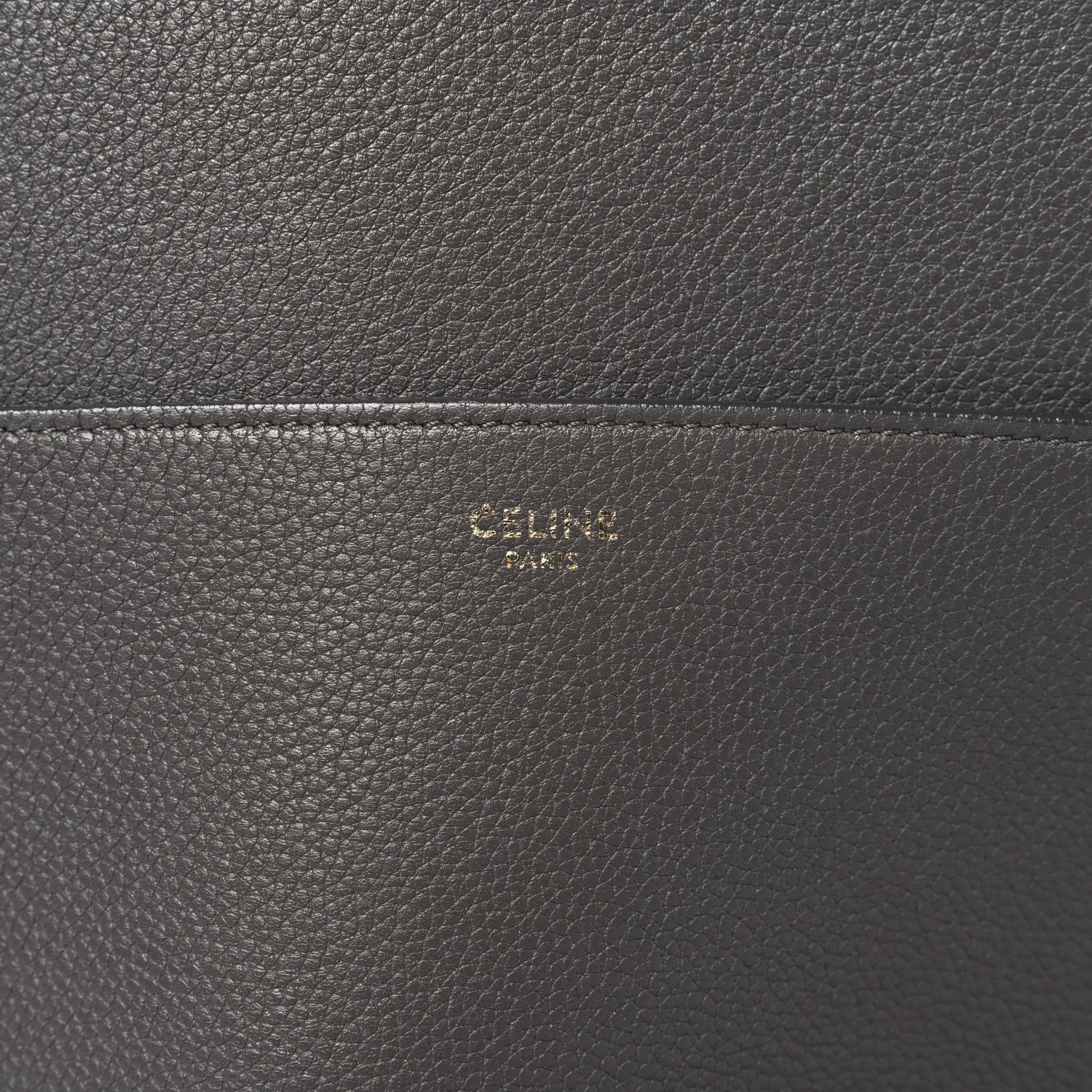 Celine Soft Grained Calfskin Sangle Bucket Bag Taupe 4 of 10