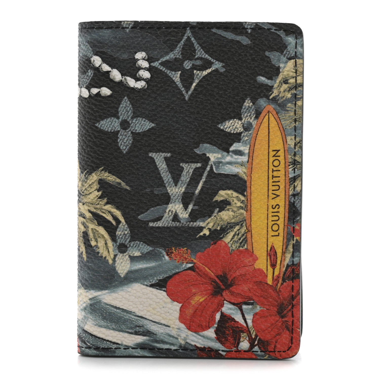 Louis Vuitton Monogram Surfin' Pocket Organizer NM  Navy Blue 1 of 8