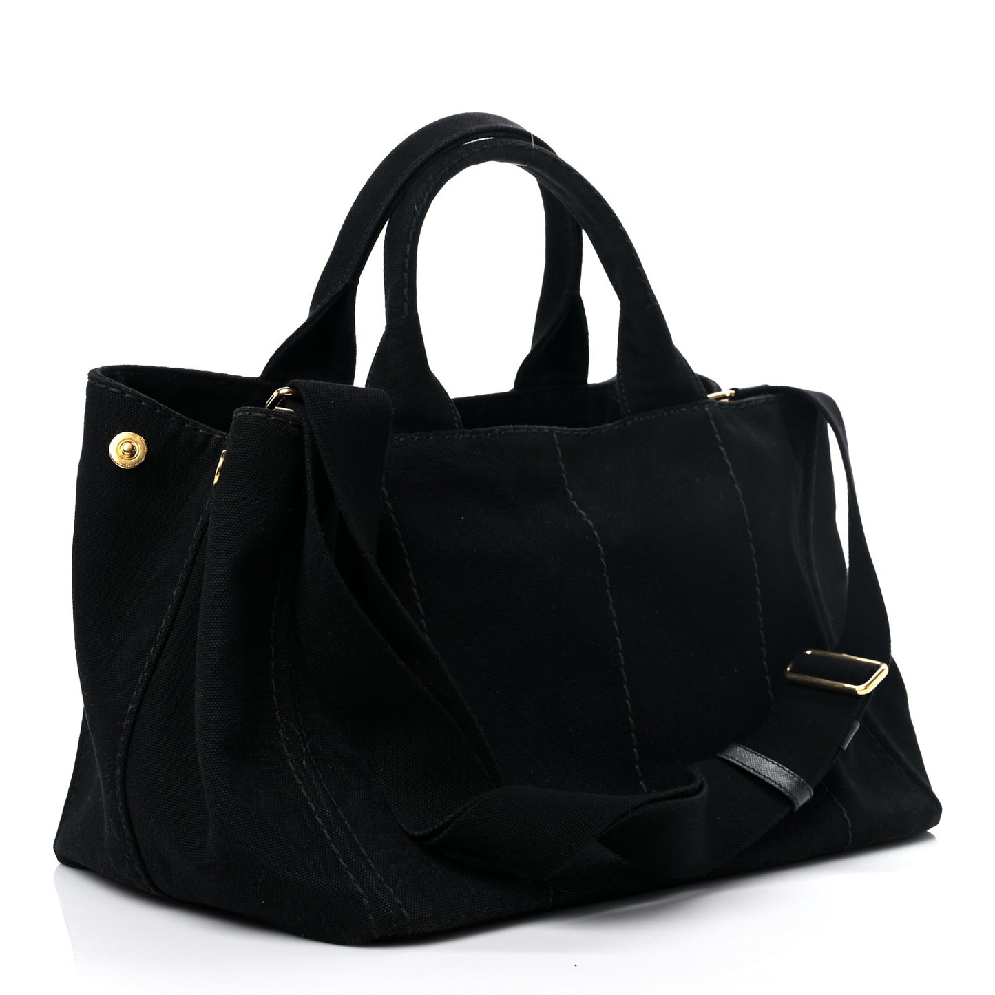 Canapa Small Logo Tote Black
