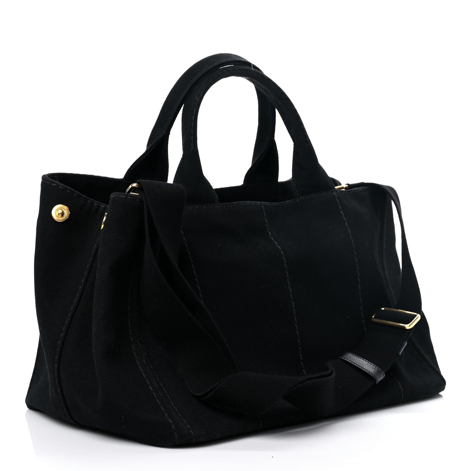 Prada Canapa Small Logo Tote Black 3 of 11
