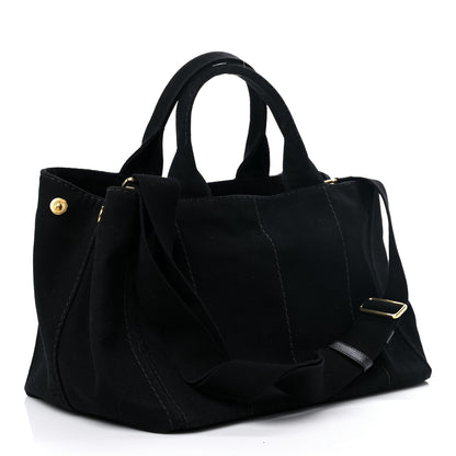 Prada Canapa Small Logo Tote Black 3 of 11