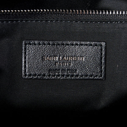 Saint Laurent Crinkled Calfskin Matelasse Monogram Medium Niki Chain Satchel Light Musk 6 of 10