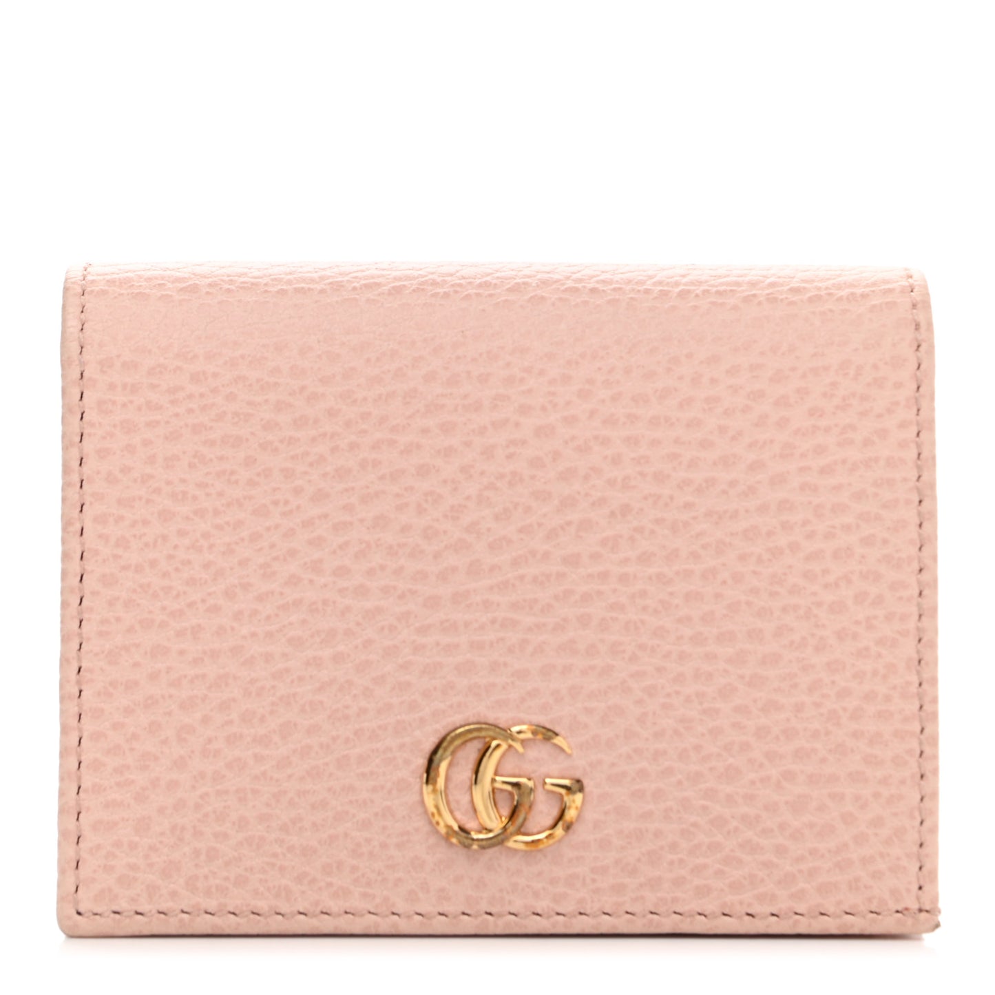 Dollar Calfskin GG Marmont Card Case Perfect Pink