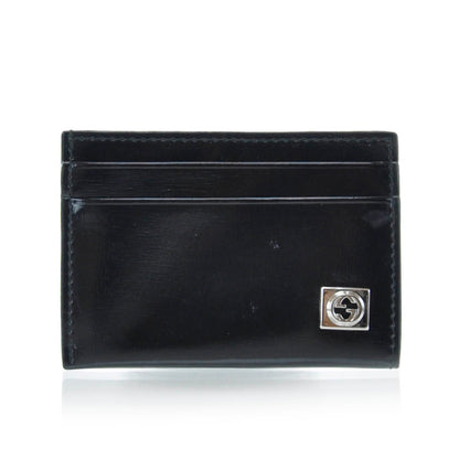 Gucci Leather Card Case Holder Black 1 of 5