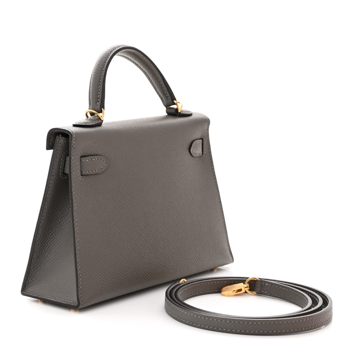 Epsom Mini Kelly Sellier 20 Gris Meyer