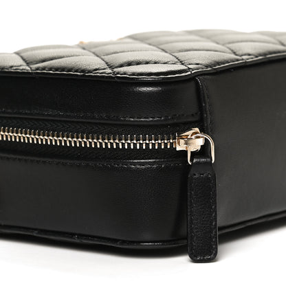 Chanel Lambskin Quilted CC Pearl Crush Camera Case Black 9 of 13