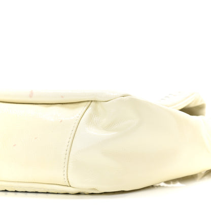 Chanel Crinkled Patent Modern Chain Flap White 10 of 13