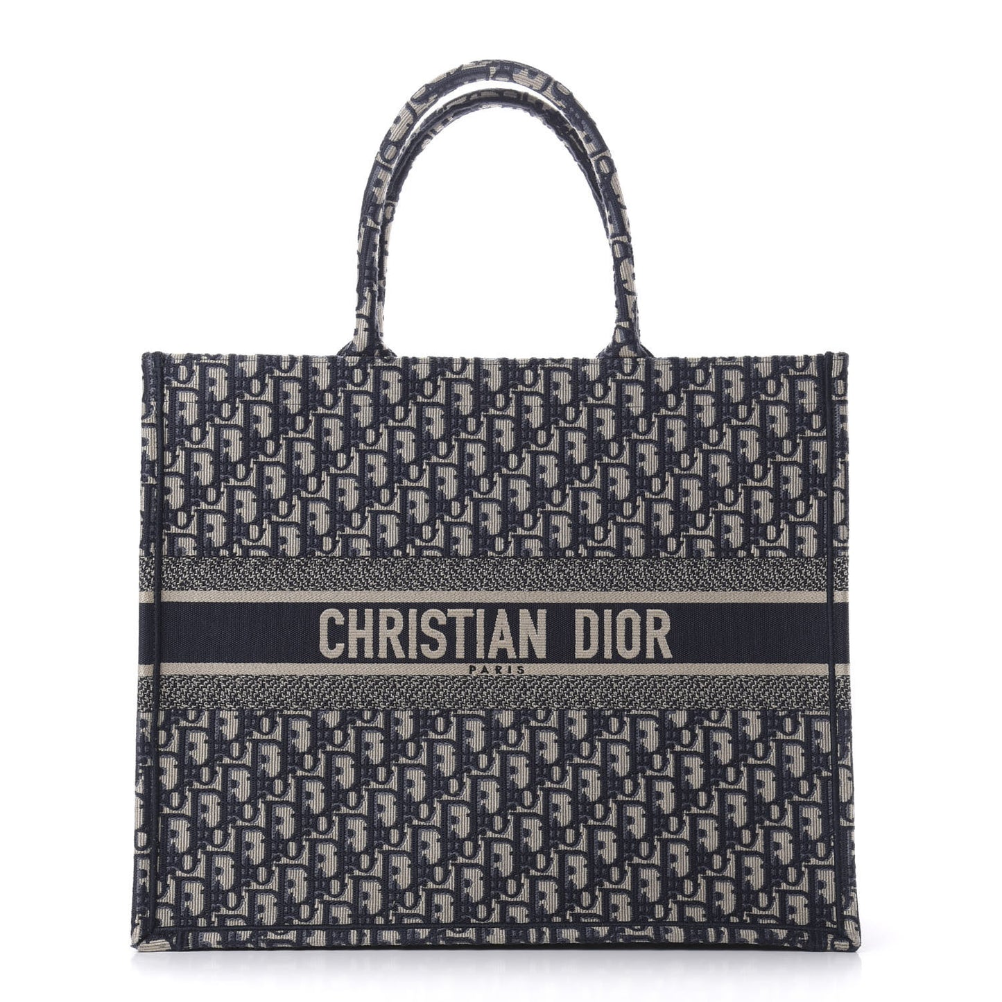 Oblique Book Tote Blue Multicolor