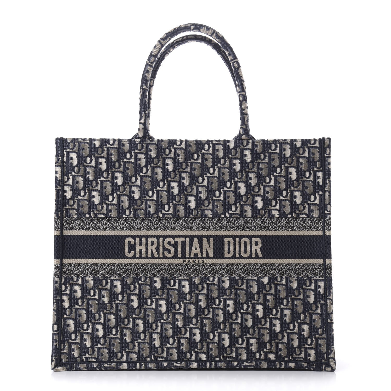 Christian Dior Oblique Book Tote Blue Multicolor 1 of 10