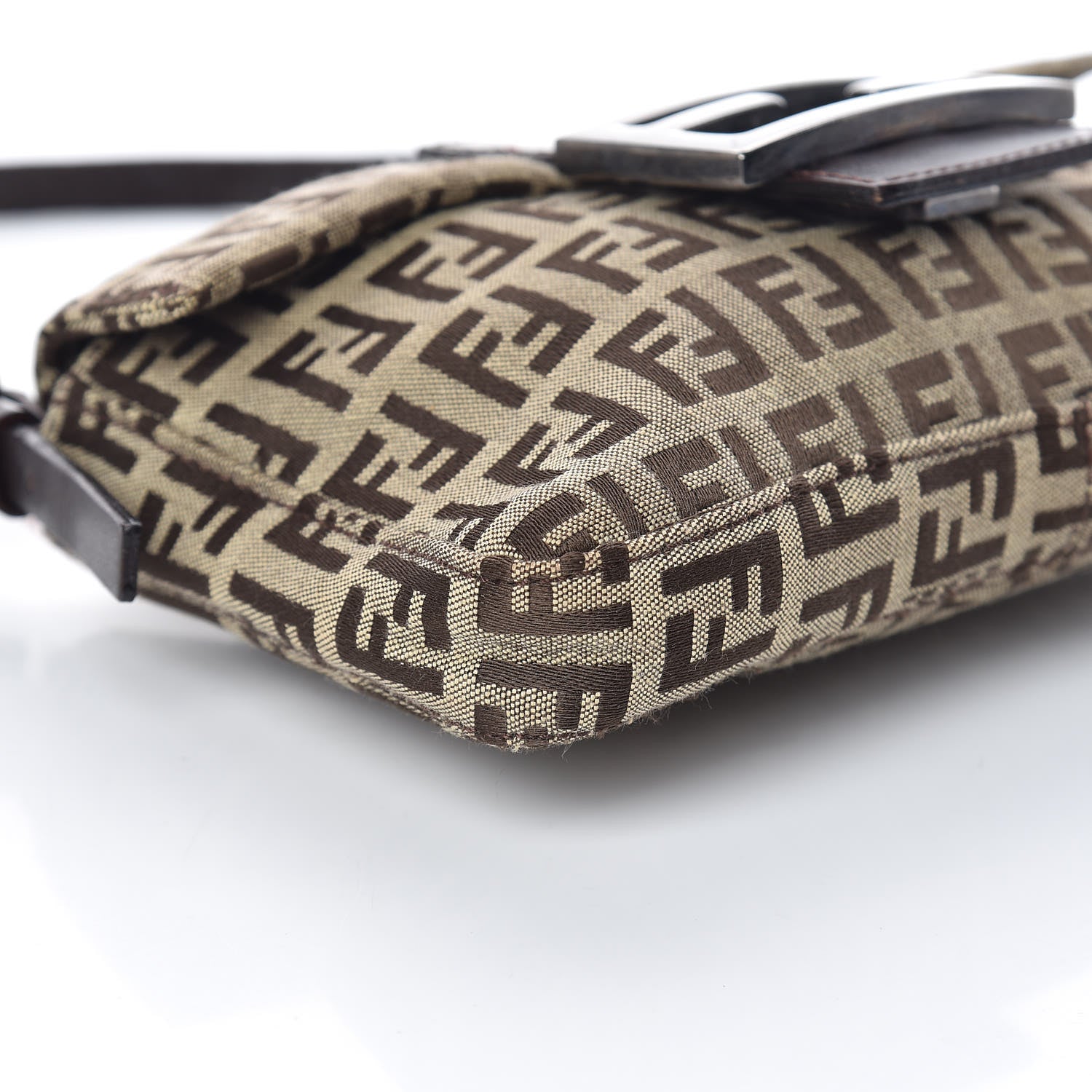 Fendi Zucchino Mini Baguette Brown 8 of 9