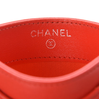 Chanel Lambskin Quilted Card Holder Red 6 of 8