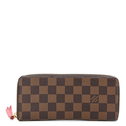 Louis Vuitton Damier Ebene Clemence Wallet Cherry 1 of 12