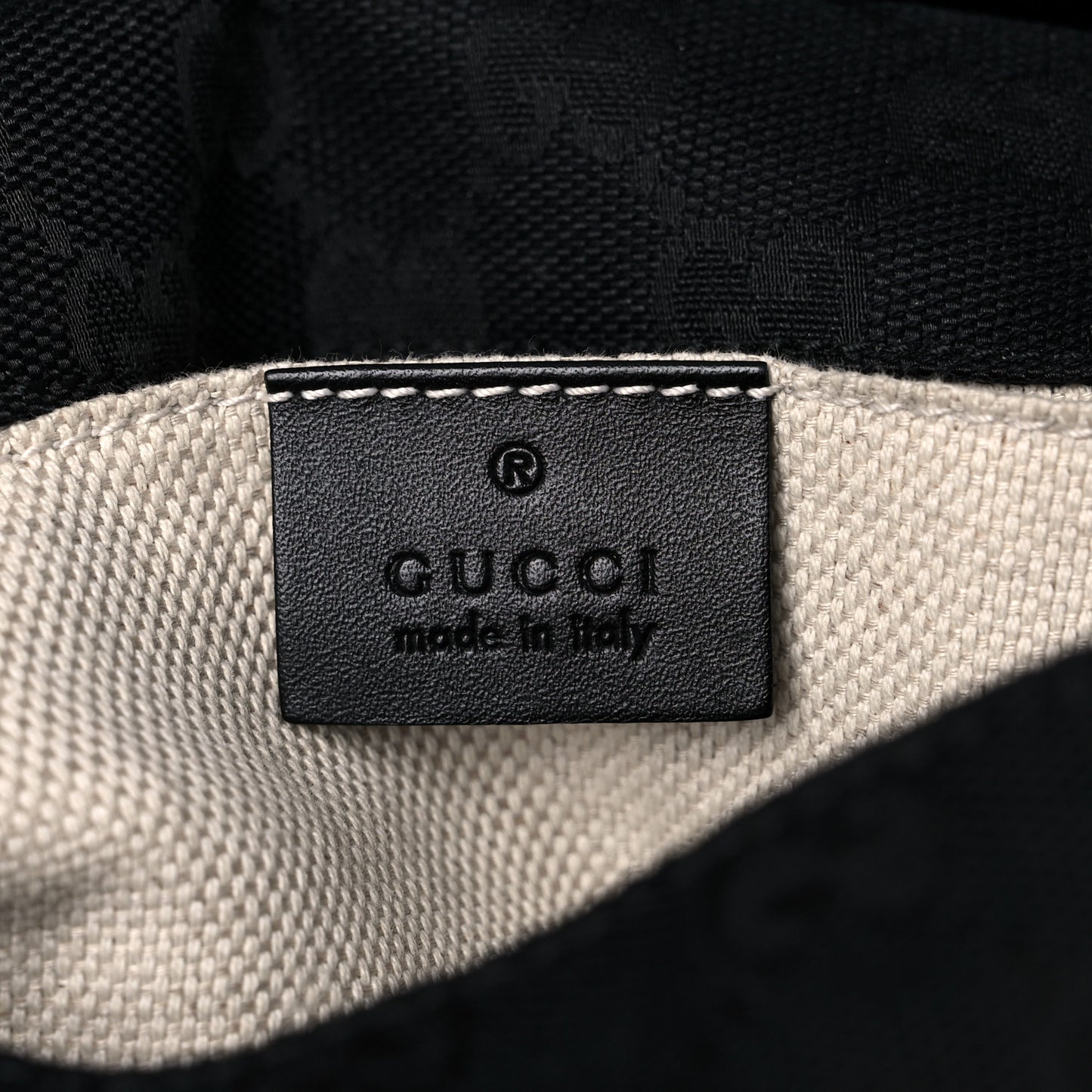 Calfskin Monogram Belt Bag Black