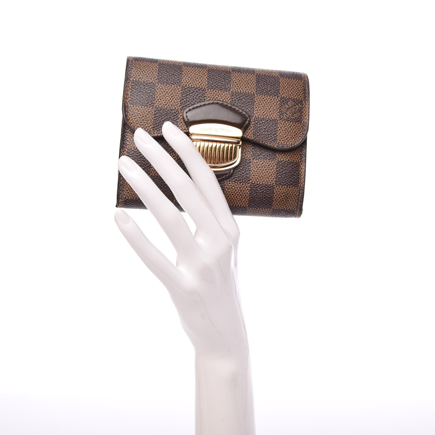 Louis Vuitton Damier Ebene Joey Wallet 2 of 13