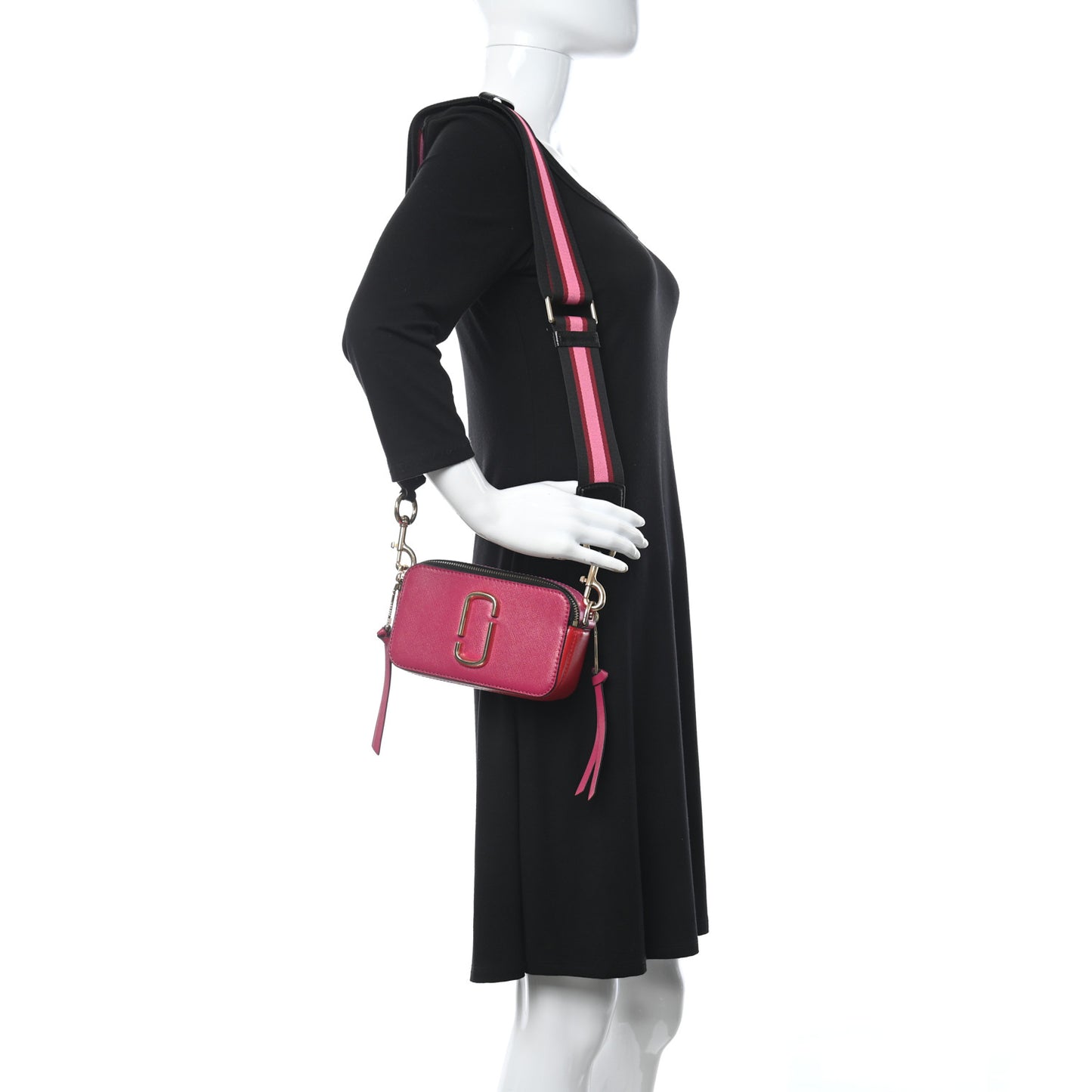 Saffiano Small Snapshot Camera Bag Hibiscus Multicolor