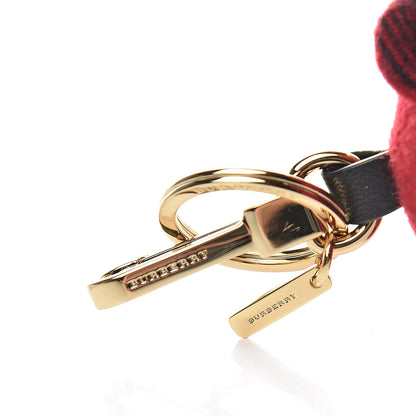 Burberry Cashmere Check Thomas Bear Bag Charm Parade Red 3 of 4