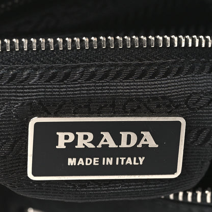 Prada Tessuto Nylon Calfskin Flat Messenger Bag Black 5 of 10