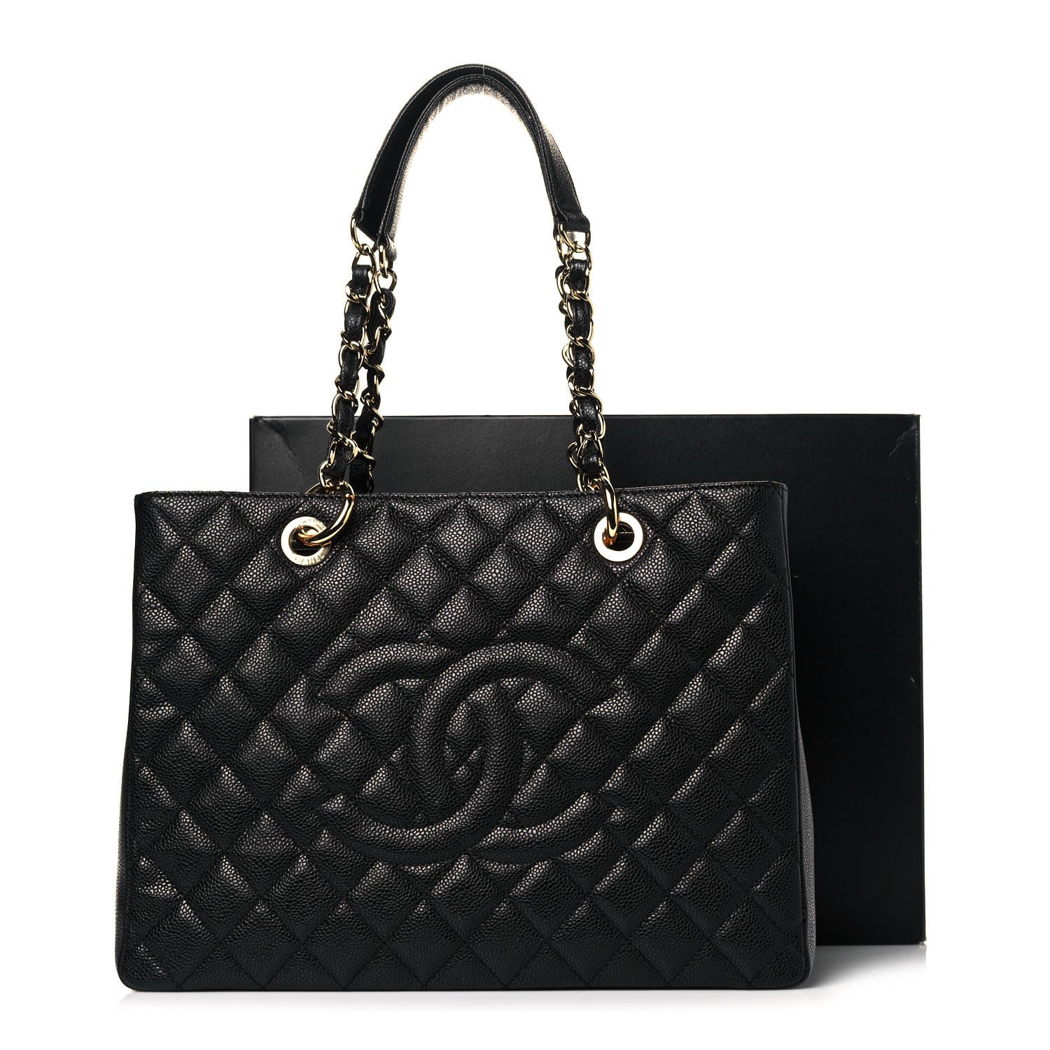 Chanel Caviar Quilted Grand Shopping Tote GST Black 14 of 14