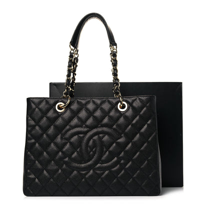 Chanel Caviar Quilted Grand Shopping Tote GST Black 14 of 14