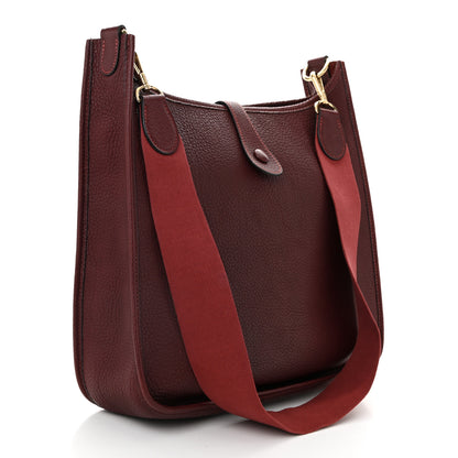 Hermes Togo Evelyne GM Rouge H 3 of 10