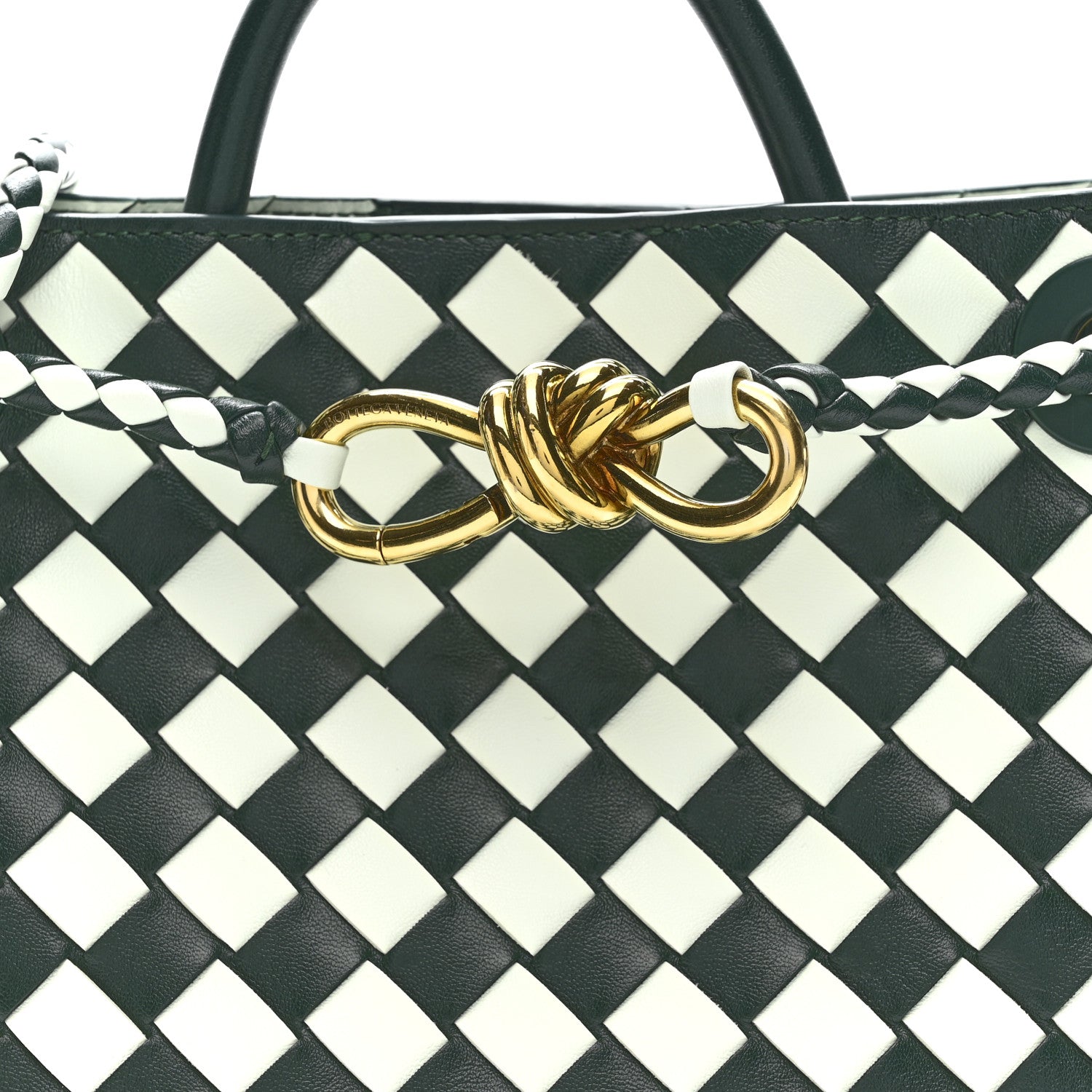 Bottega Veneta Nappa Intrecciato Small Andiamo Shoulder Bag Glacier Green 7 of 12