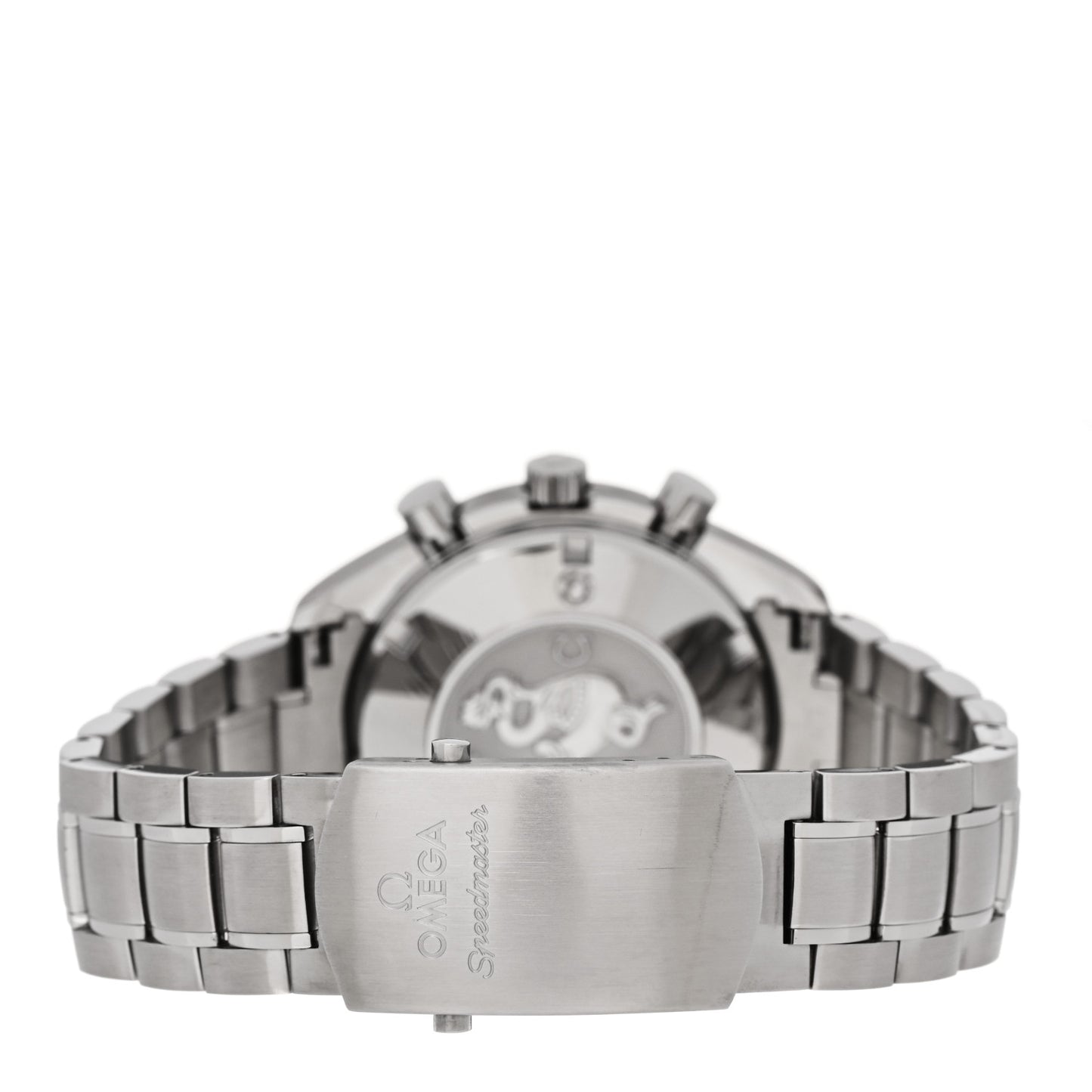 Stainless Steel 40mm Speedmaster Date Automatic Watch White 323.30.40.40.04.001