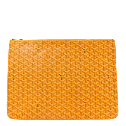 Goyard Goyardine Senat Pochette GM Yellow 1 of 8