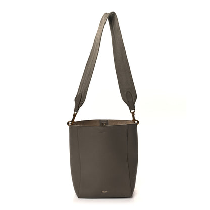 Celine Soft Grained Calfskin Small Sangle Bucket Bag Taupe 1 of 10