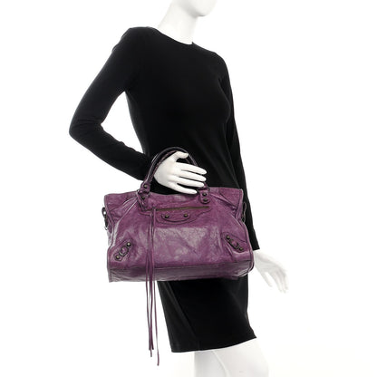 Balenciaga Agneau Classic Hardware City Raisin 2 of 16