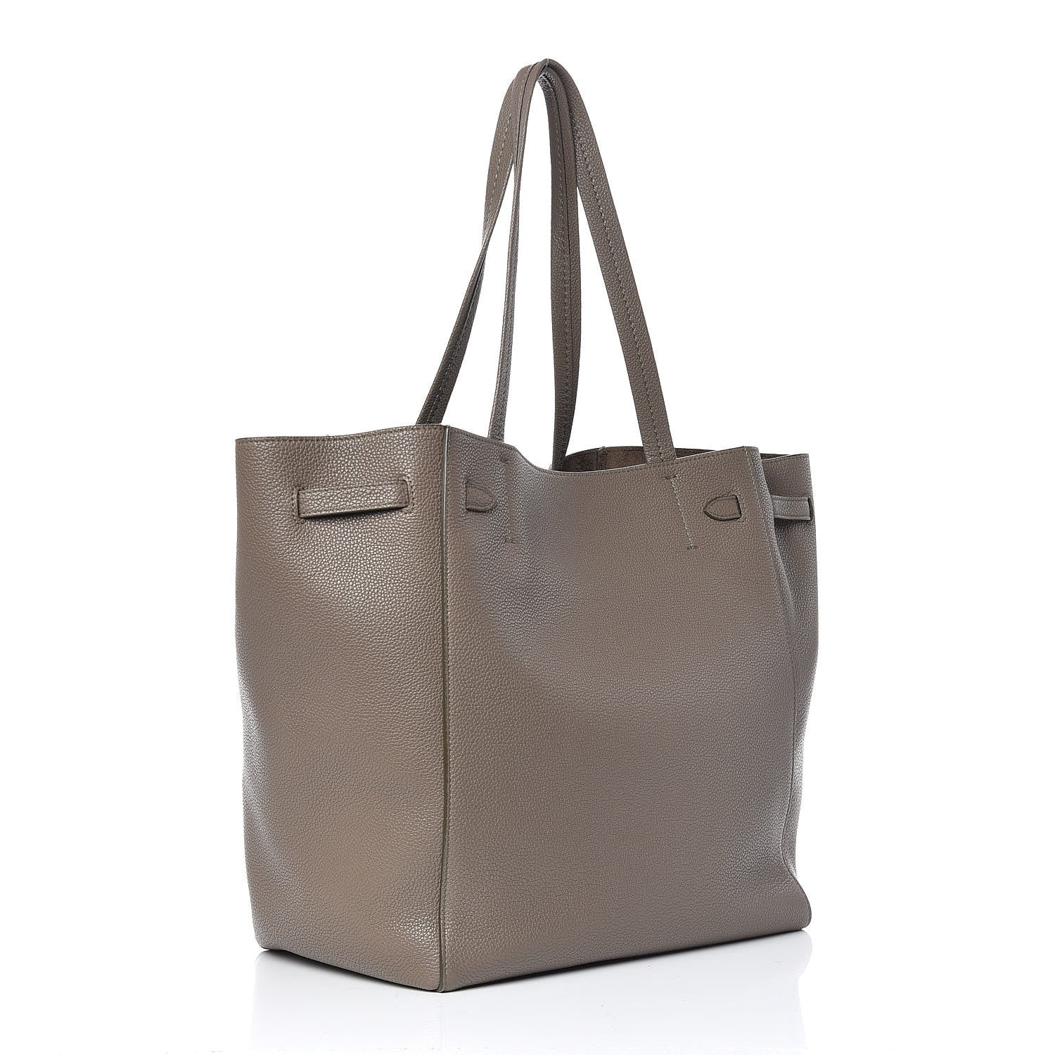 Celine Soft Grained Calfskin Small Belt Cabas Phantom Taupe 3 of 9
