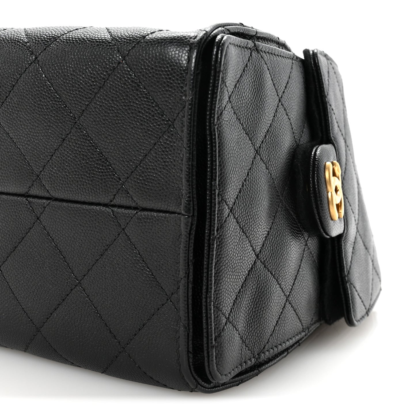 Caviar Quilted Small Chanel 25 Handbag Black