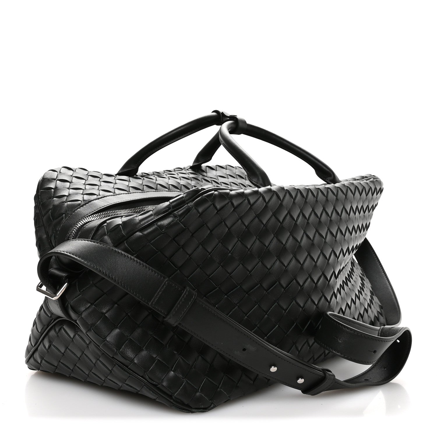 Bottega Veneta Nappa Intrecciato Duffle Bag Dark Green 3 of 10