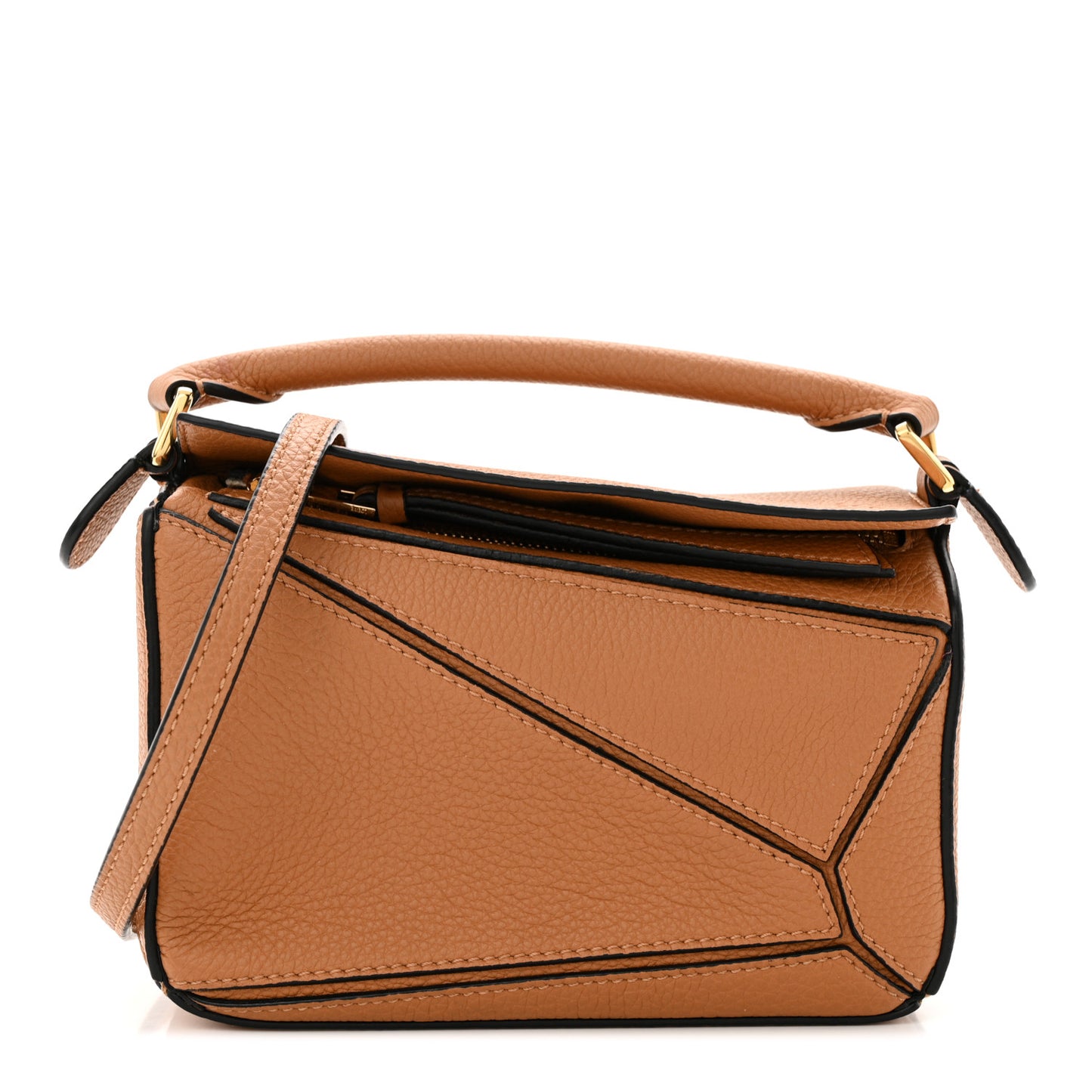 Calfskin Mini Puzzle Bag Tan