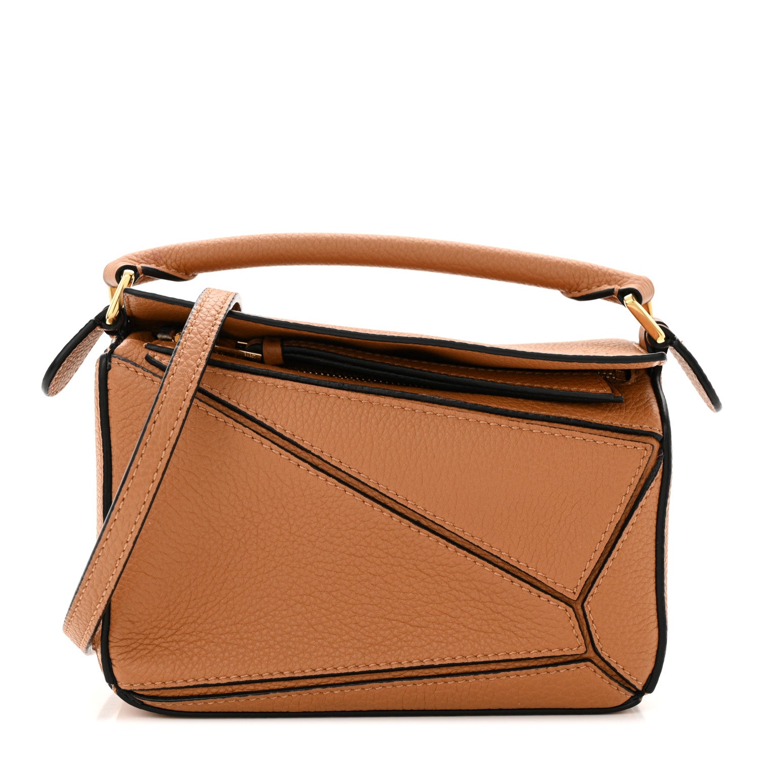 Loewe Calfskin Mini Puzzle Bag Tan 1 of 10
