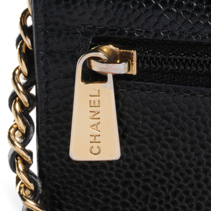 Chanel Caviar Wallet on Chain WOC Black 8 of 8
