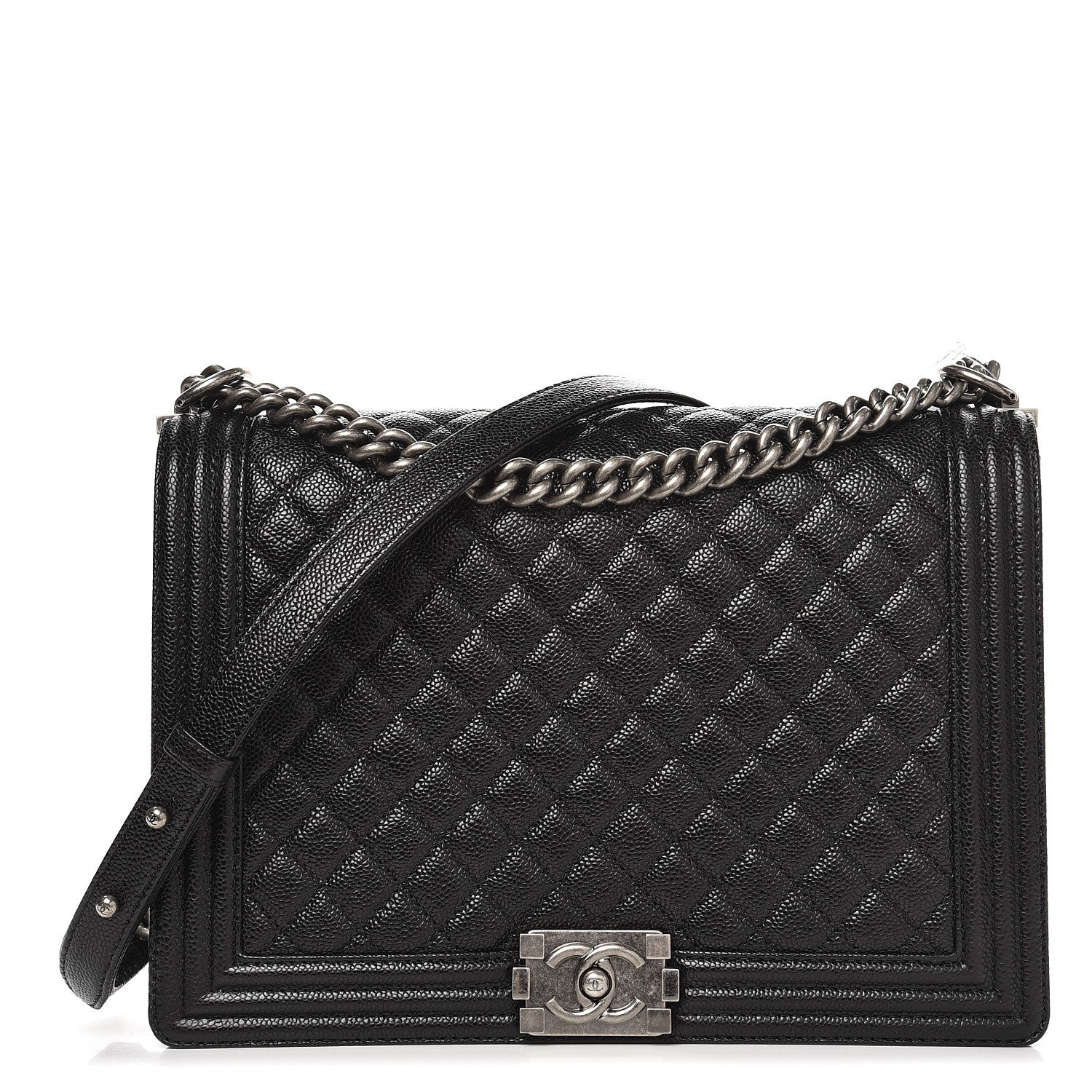 Chanel Caviar Quilted Large Boy Flap Black 1 of 7